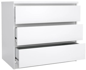 Simplicity komód 77 x 50 x 68 cm, fehér fényes
