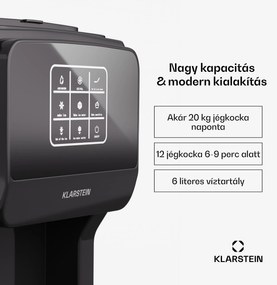 Klarstein ArcticBlend 3in1 jégkészítő, 20 kg/24ó, Jéggolyó, Zúzott jég, Vízadagoló