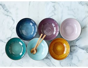 Fekete-kék kőedény tál ø 30 cm Gastro Dark Blue/Black – Bitz