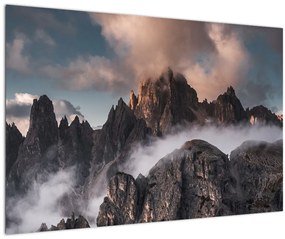 Kép - A ködben rejtett olasz dolomitok (90x60 cm)