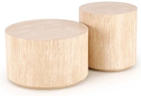 Palmer dohányzóasztal - kör, bézs