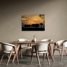 Safari képe (üvegen) (70x50 cm)