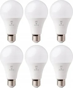 6 db-os Led izzó szett A60 E27 15W Meleg fehér szín