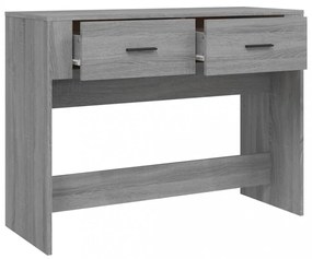 szürke sonoma színű szerelt fa tálalóasztal 100 x 39 x 75 cm