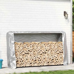 tűzifa állvány esővédővel 250x25x150 cm Horganyzott acél