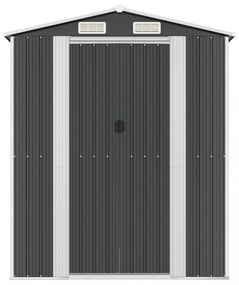 antracitszürke horganyzott acél kerti fészer 192 x 938 x 223 cm
