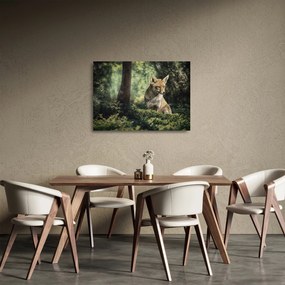 Róka képe (üvegen) (70x50 cm)