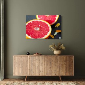 Szeletelt grapefruit képe (90x60 cm)