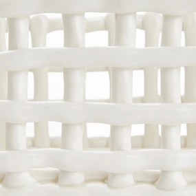 CRAFT kerámia kosár, krémszín 20x16cm