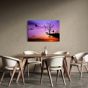 Kép - Állatok sziluettek (90x60 cm)