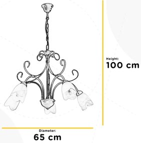 ONLI - Csillár láncon ODINO 5xE14/6W/230V