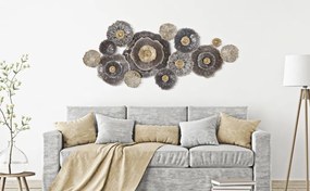 Vas fali panel barna -a- 167,6x7,6x73,5cm