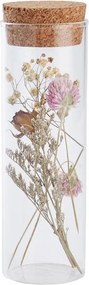 FLOWER MARKET szárított virág üvegcsében, parafa dugóval