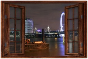 Poszterek 90x60 Éjszakai kép Londonból