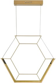 Dar Lighting HEXAGON HEX0135 Függőlámpa 1x15W/LED 2800K 646LM
