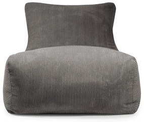 Világosszürke kordbársony babzsákfotel Lounge 100 – SLOWDOWN