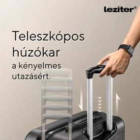 TraveLux Voyager III gurulós bőrönd szett szürke