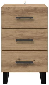 vidaXL Éjjeliszekrény fiókkal Artisan tölgy 40 x 40 x 66 cm Faanyag