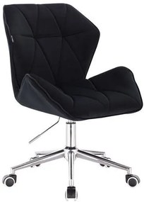 HR212K Fekete modern velúr szék