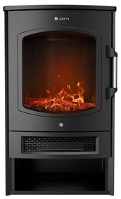 Juskys 1800W elektromos kandalló – fekete