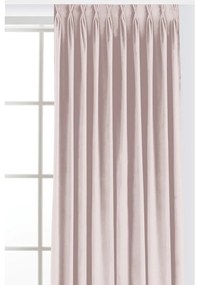 Világos rózsaszín bársony dimout (részleges sötétítő) függöny 140x225 cm Velto – Filumi