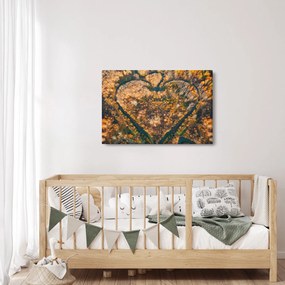 Kép - Szív alakú folyó (90x60 cm)