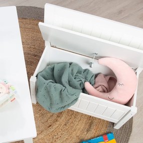 Fehér gyerek pad – Roba