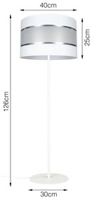 Állólámpa CORAL 1xE27/60W/230V fehér