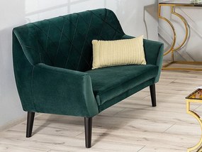 Kier Velvet 2 személyes kanapé zöld