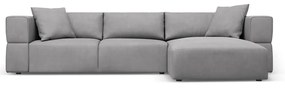 Világosszürke sarokkanapé (jobb oldali) Esther – Milo Casa