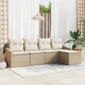 Kert étkező szett párnával tárolóval 5 pcs Beige és krém