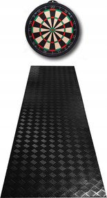 Darts Padlóvédő Szőnyeg Darts Oche Szőnyeg Fekete 30x240 cm