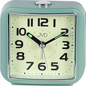 Menta Színű 8 cm-ES Négyzet Alakú Megvilágított Ébresztőóra Szundival Jvd SRP8204.2