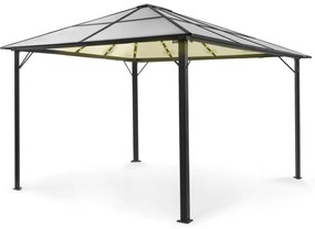 Blumfeldt Pantheon Solid Sky Ambient Solar, pavilon tetővel, 3 × 4 m, polikarbonát, alumínium