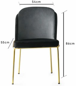 Dore Black étkezőszék szett, 2 db, 2 db