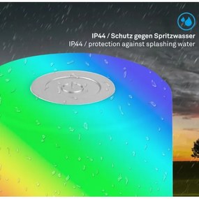 Briloner 7462014 - LED RGB Újratölthető asztali lámpa LED/1,5W/5V IP44 króm