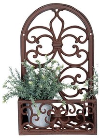 Öntöttvas fali virágtartó, kerek