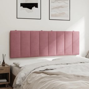rózsaszín bársony fejtámla párna 140 cm