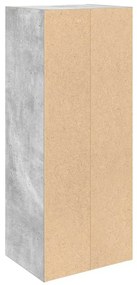 betonszürke szerelt fa könyvespolc 31x24x77 cm