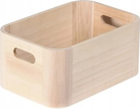 Tárolódoboz WoodyBox S világos fa (24×16,5×10,5 cm)