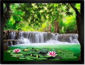 Poszterek keretben 40x30 Vízesés Thaiföldön