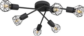 Spot Lámpák Fekete XARA I GLOBO-54802S-6