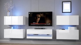 PRINCE CONCEPT E3 MAGASFÉNYŰ FEHÉR NAPPALI BÚTOR (307CM)