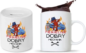 Mechanikus Készlet Ajándék Bögre Persely fényképes nyomtatással