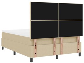 Box Spring Ágy Matraccal Halvány Zöld Szürke 140x200 cm Kordbársony Szövet