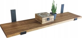 Loft falra akasztható polc fekete könyvespolc 120cm x 25cm