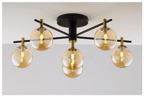 Jupiter 2033 - Felületre szerelhető csillár FIGARO 6xG9/10W/230V fekete/arany/bézs