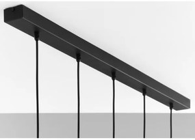 Jupiter 2012 - Csillár zsinóron ALAS 5xGU10/10W/230V fekete/arany