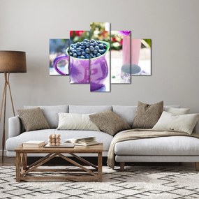 Kép - áfonyák a bögrében (150x105 cm)