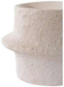 Gyertyatartó, cement, fehér, 2db